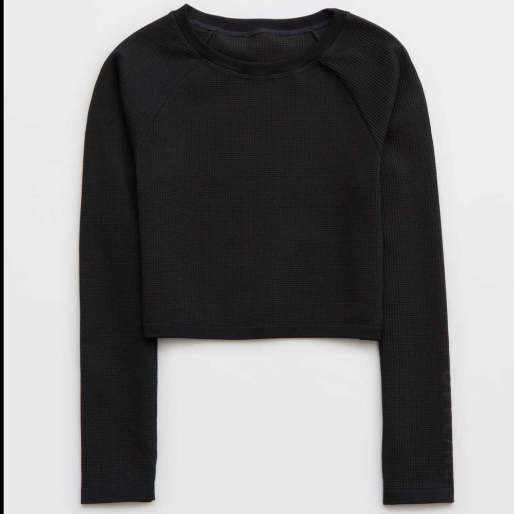 Aerie long sleeve waffle athletic top